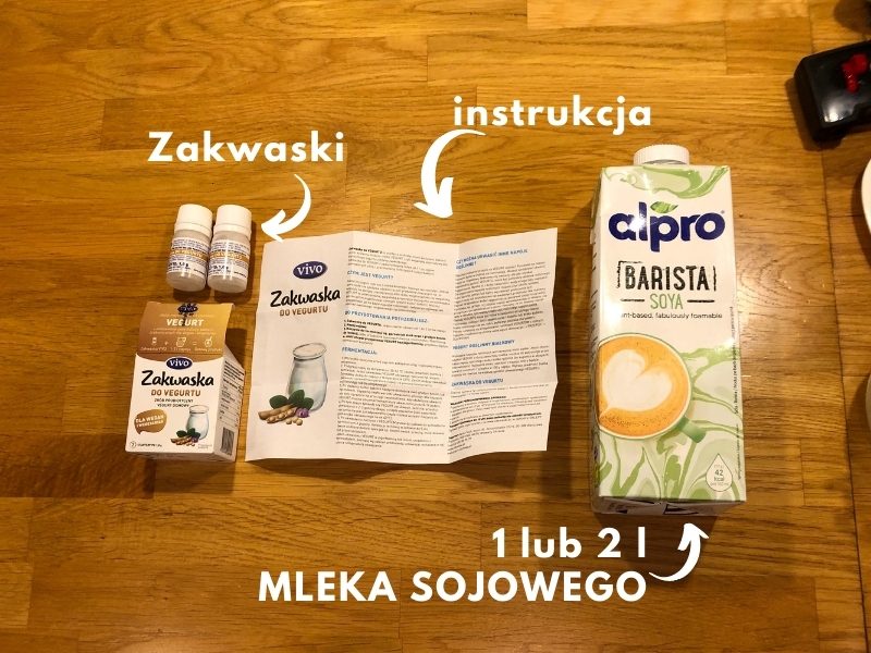 Zakwaski z instrukcją robienia wegańskiego jogurtu domowego