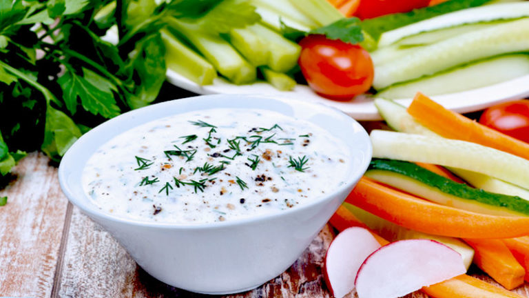 Dip z jogurtu domowego do warzyw | Jogurt Domowy